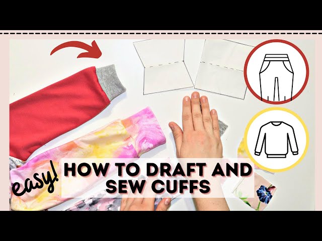 How to Sew Rib Knit Trim Onto Any Cuff