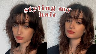 Styling my hair / wolfcut / soft mullet ✂️ Laura Ribeiro