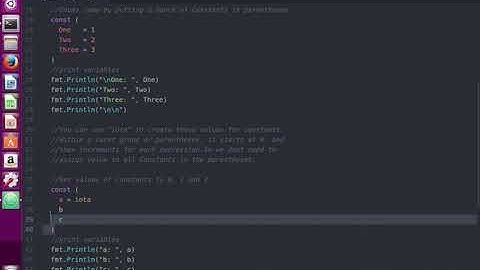 Go Golang Programming 12 - Constants and Enums iota