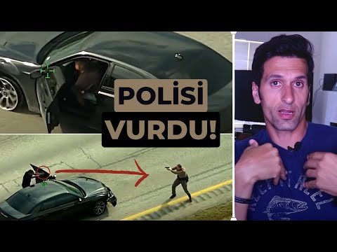 TEXAS POLİSİN ÇATIŞMA ANI - CESARETE BAK!!