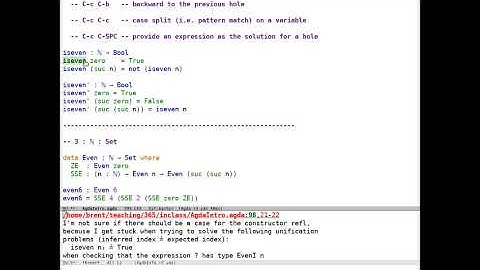 Agda 3: iseven and Even