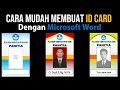 Cara Membuat ID Card dengan Microsoft Word