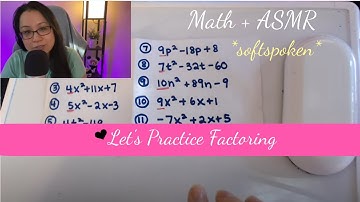 [ASMR] *Softspoken* Relaxing Math | Algebra | Let