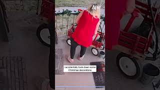 I accidentally took down some Christmas decorations