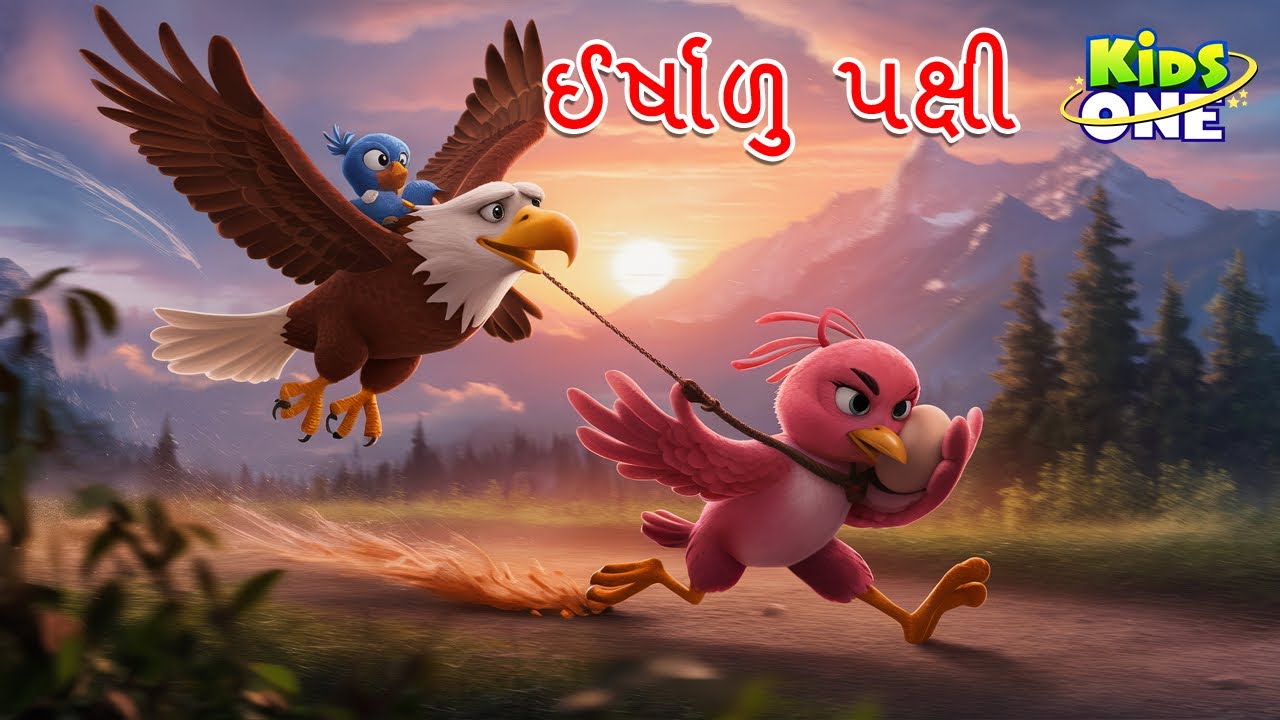    Irsalu Pakshi  The Jealous Bird Story  Gujarati Moral Story  Cartoon Gujarati