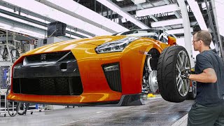 Inside the Insane Japanese Mega Factory Producing the Nissan GTR 35  Production Line