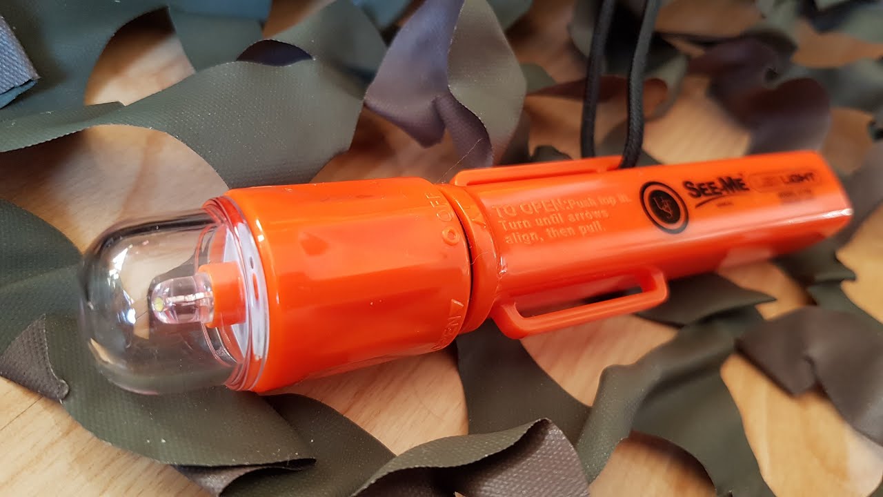 6-Pack Ultimate Survival Technologies See-Me 1.0 Strobe Orange Waterproof LED 