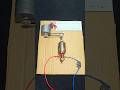 Armature Powered Generator _ DC Motor #dcmotor #techexperiments #shorts #generator