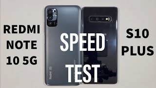Xiaomi Redmi Note 10 5G vs Samsung S10 Plus Speed Test