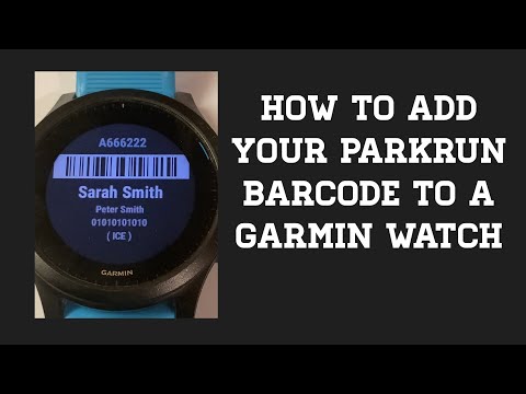 How to Install a PARKRUN BARCODE on your GARMIN watch