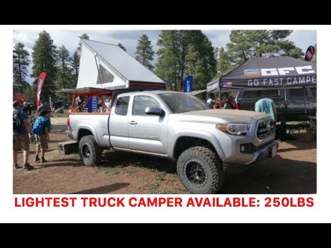 Lightest truck camper on the market (only 250lbs) by Go Fast Campers 