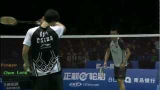 SF I - MS - Du Pengyu vs Chen Long - 2012 Badminton Asia C'ship