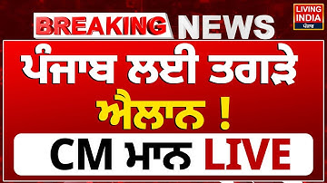Punjab ਲਈ ਤਗੜੇ ਐਲਾਨ ! CM Bhagwant Mann LIVE | Press Conference | Punjab Government