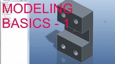 E1 Pro/Engineer Wildfire 5.0 Basic Modeling