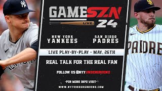 GameSZN Live: New York Yankees @ San Diego Padres  Schmidt vs. Musgrove  05/26