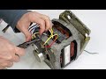 Washer motor wiring to reuse for projects