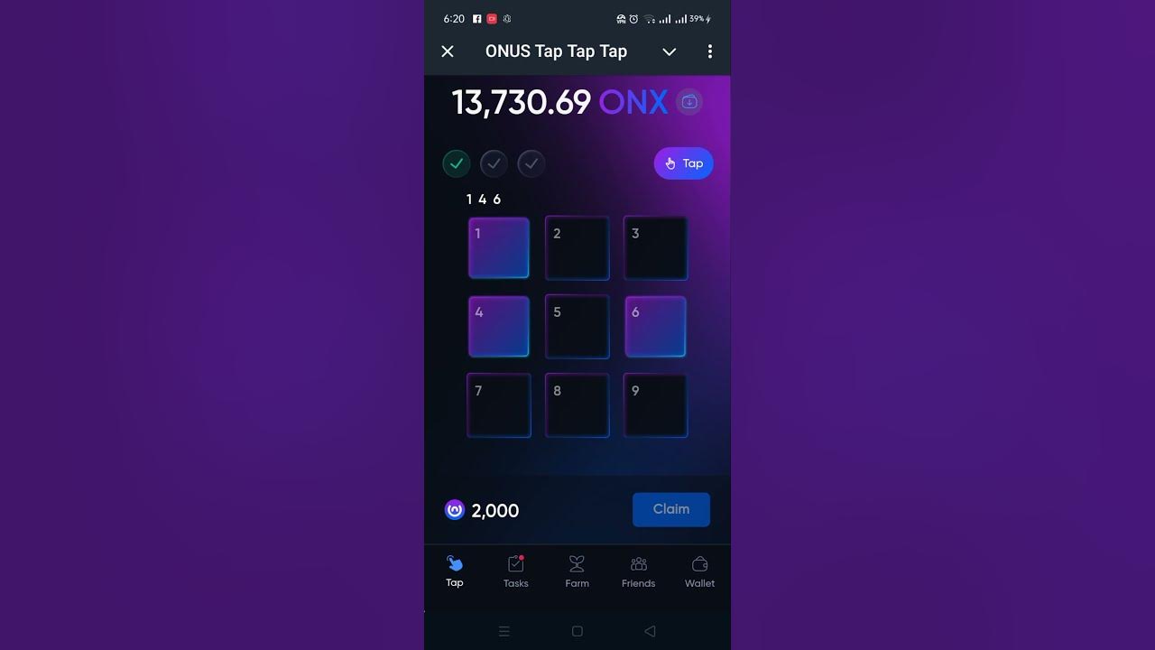 Onus daily code 9 august onus daily tap tap tap code 9 august youtube