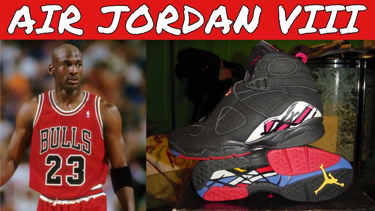 Michael Jordan Wearing The Air Jordan 8 Black Red (Raw Highlights) 