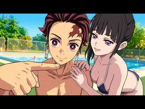 Are Tanjiro and Kanao dating? in the Demon Slayer VR pool.