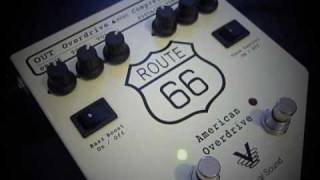 VISUAL SOUND ROUTE 66 AMERICAN OVERDRIVE & COMPRESSOR V1 Effects Pedal