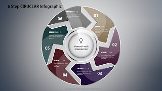 13.Create 6 step CIRCULAR infographic|PowerPoint Presentation|Graphic Design|Free Template