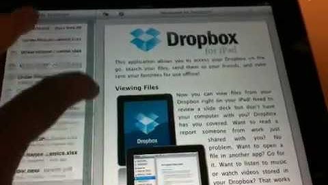 Dropbox iPad App