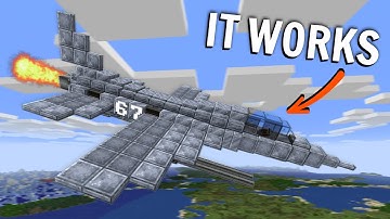 I Made a WORKING JET in Minecraft Create Mod!