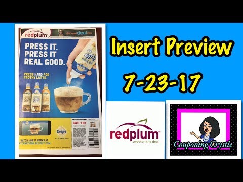 INSERT PREVIEW REDPLUM 7-23-17 | COUPONING CRYSTLE