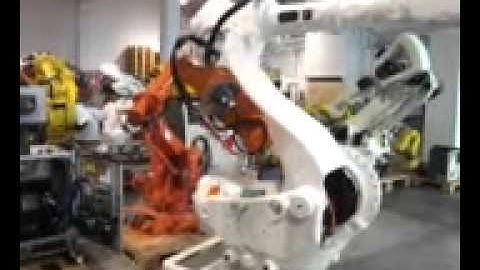 Used industrial robot ABB IRB6600-175/2.8 M2004 control IRC5 at www.eurobots.net