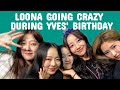 Loona going crazy during yves birt.ay