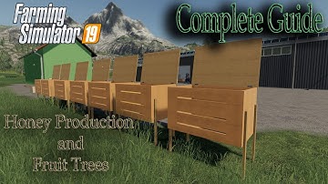 Honey Production and Fruit Trees - New Global Company mod - Complete Guide - Farming Simulator 19