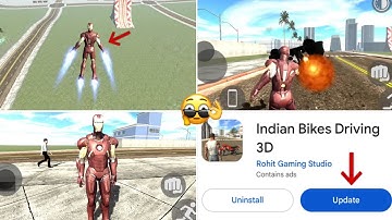 New Update 🤩 Iron Man Power Cheat Code 🤔 How To Add Iron Man Power | Indian Bike Driving 3D