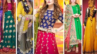 Latest Bridal Mehndi Dresses Wedding Collection 2023-2024 | Bridal mehndi  dresses, Bridal dress fashion, Bridal dresses pakistan