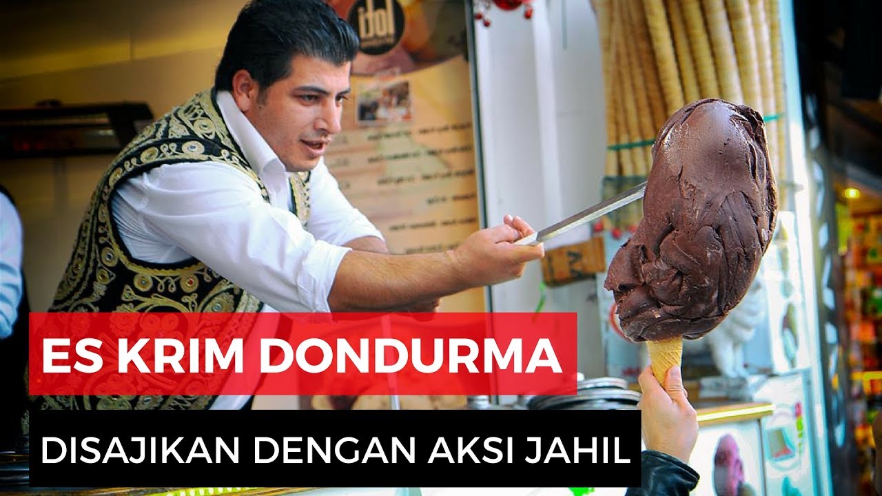 Es Krim Dondurma Atraksi Jahil Es Krim Turki YouTube