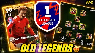 Can Old Legend Cards Survive Division 1? Part 2 Efootball Mobile