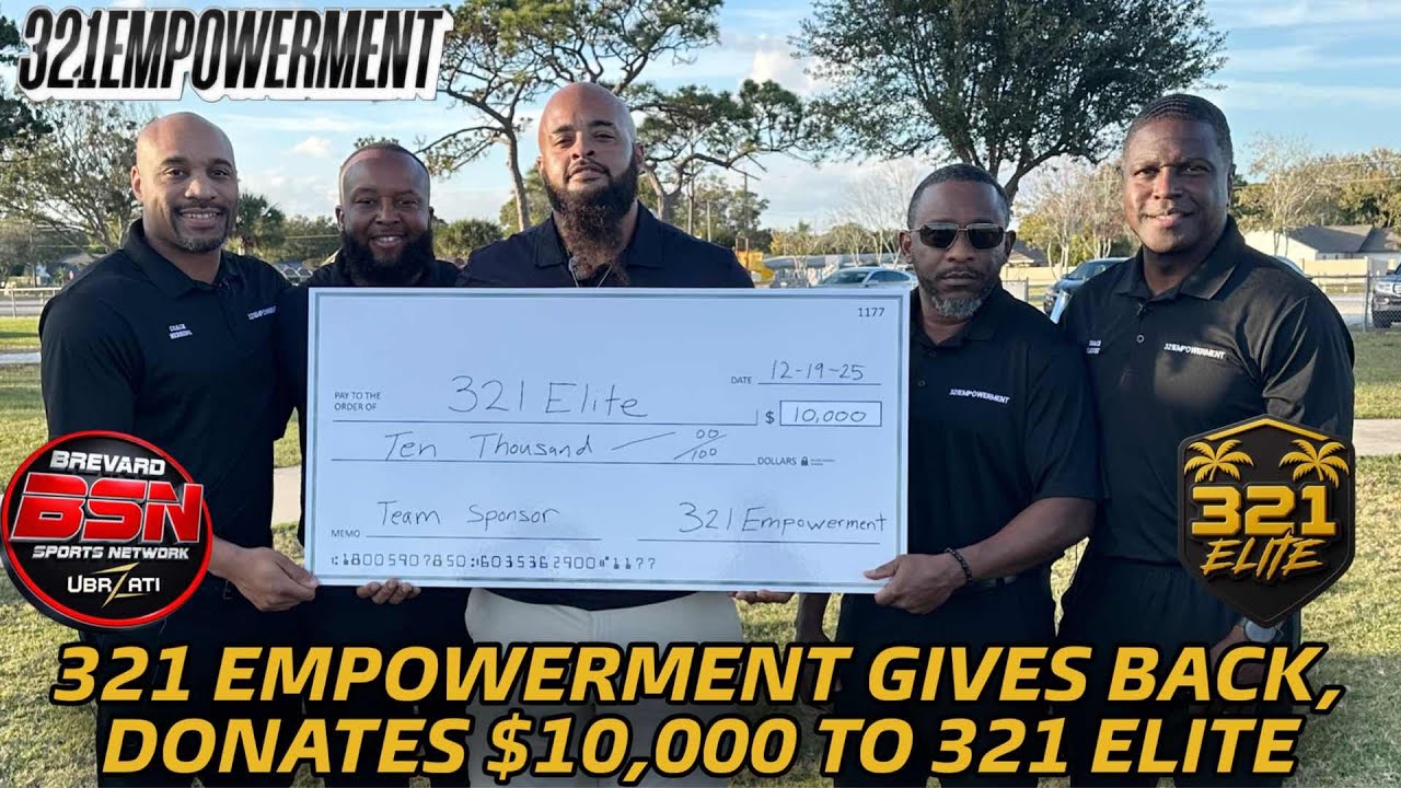 BSN FEATURE: 321’s COME TOGETHER FOR ONE GREAT CAUSE: 321EMPOWERMENT PRESENTS CHECK TO 321 ELITE