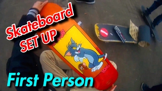SKATEBOARD SETUP! Almost Skateboards(First Person View) スケボーセットアップ