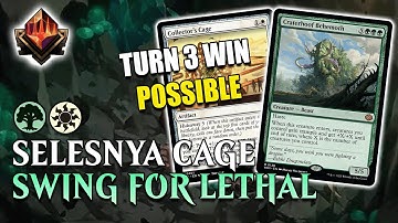 🌳☀️ TOP 1% MYTHIC SELESNYA BADGEMORE CUB WITH CAGE CAN WIN ON TURN 3 | MTG ARENA Standard TLA Avatar
