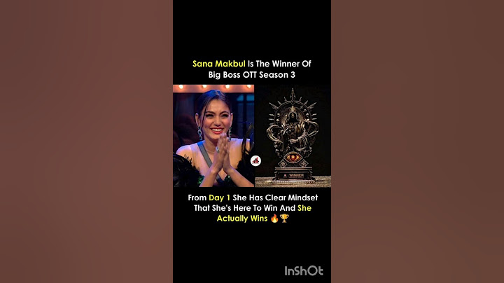 Sana Makbul winner of Bigg boss OTT season