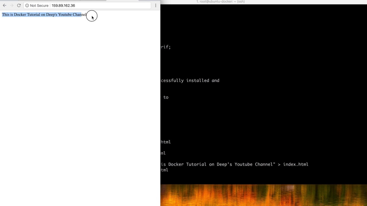 Pull images from Docker Hub and play with Nginx