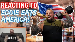 I THREW UP IN EVERY EPISODE!! | Reacting to Eddie Eats America
