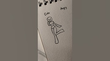 How to draw stickman body Tutorial✏️(cute, angry,elegant) #drawing #tutorial #howtodraw #sketch #art