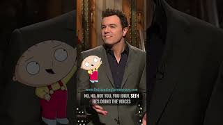 Seth MacFarlane does all Family Guy voices