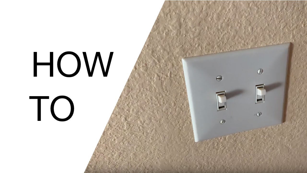 How to turn off a light switch YouTube
