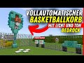 AUTOMATISCHER BASKETBALL-KORB (TOP MINI GAME) 🤏 #minecraft #bedrock 