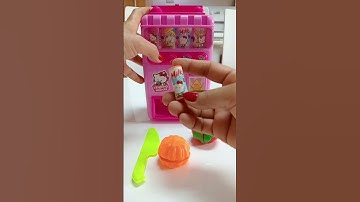 ASMR ✨ MILK IN MINI VENDING MACHINE 🌈#shorts #viral #satisfyingasmr #trending #vendingmachine