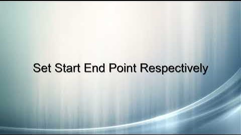 How To Set Start End Point Respectively In Stitchmax. (0095)