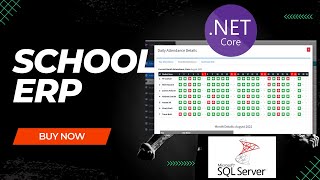 School Management ERP | Student Attendance | ASP.NET Core MVC screenshot 1