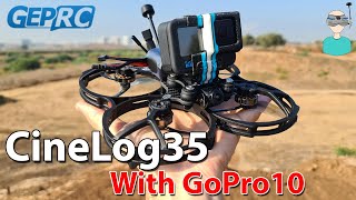 Can It Handle A Full Size GoPro? Geprc CineLog 35 Flight Footage
