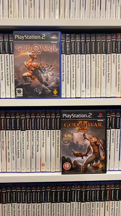 All God of War games on PlayStation 2 ⚡️💪🔥 #gow #godofwar #ps2 #playstation #sony #shorts